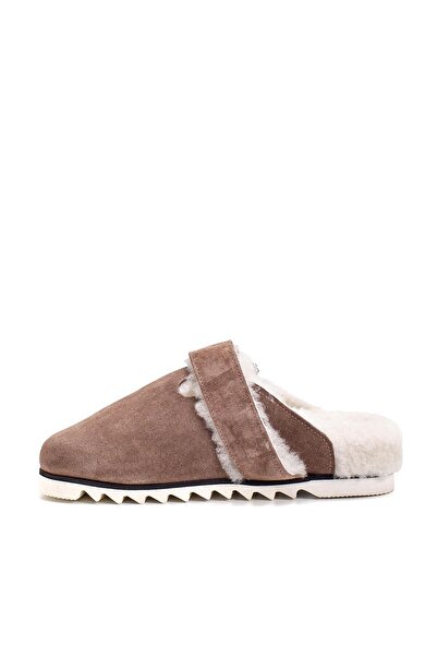 Sofia Baldi Fays Capucino Suede Women's Flat Slippers