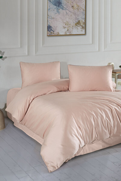 Elart Desmond Duvet Cover Set Satin Double (200X220 cm) Beige