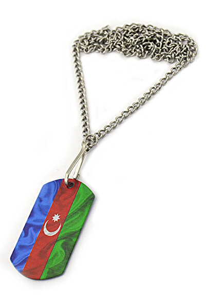 anahtarlıksepeti Asker Künyesi Azerbaycan Bayrak