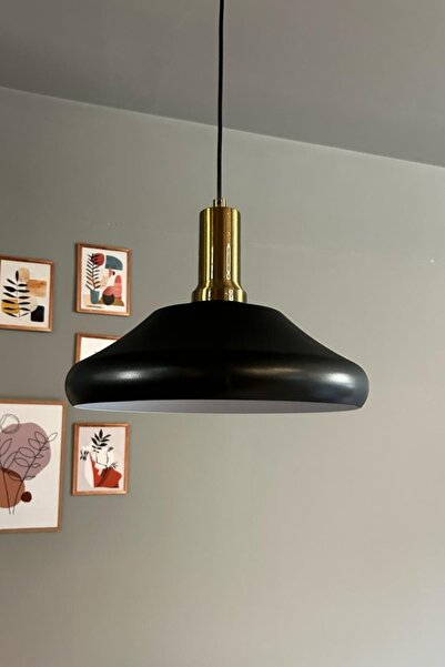 Bamyum Solitra Siyah Eskitme Fener Başlık Tekli Avize Sarkıt Ofis Showroom Sa...