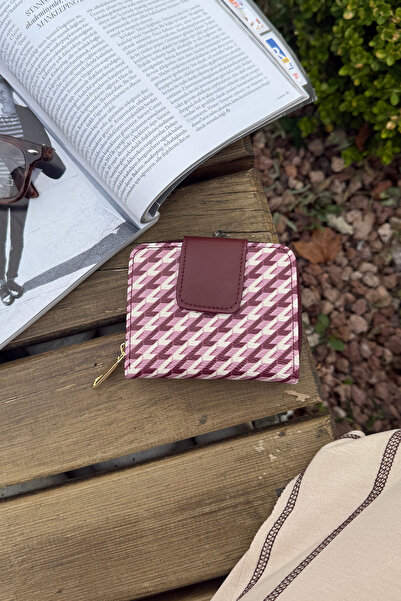 La La'Graccio Paris محفظة باريس زيبا النسائية - أحمر كلاريت La'Graccio