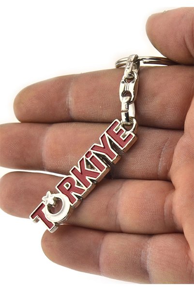 anahtarlıksepeti Turkey Writing Metal Keychain