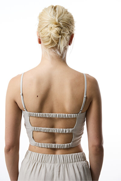 Penti Stone Color Luna Linen Crop Top