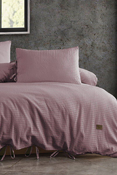 Elart Cool Μαξιλαροθήκη 100% Βαμβάκι Γκοφρέ 2 Τεμάχια (50x70 εκ.) Ροζ ξηρό