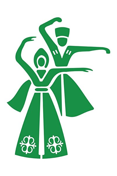 anahtarlıksepeti Kafkas Bay - Autocolant din folie (verde) 18 cm