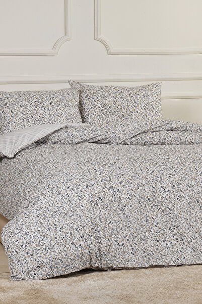 Elart Set lenjerie de pat Betty bumbac 100% cearșafuri elastice Ranforce (200x220 cm) bej