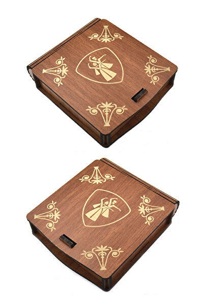 anahtarlıksepeti Kafkas Circasus Men's and Women's Figured Necklace Earring Set