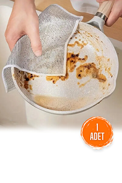 COZY SENSE 1 Adet Mutfak Sihirli Temizlik Bezi Çizilmez Yapmayan Bulaşık Teli...