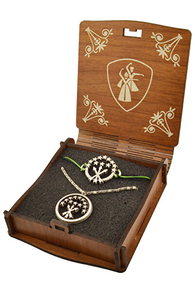 anahtarlıksepeti Circasus Adige Flag Necklace Bracelet Set