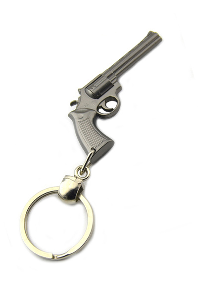 anahtarlıksepeti 45 Lik Toplu Kovboy Tabancası Anahtarlık - Siyah Mat