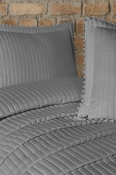 Elart Florita Bedspread Set Single (180X240 cm) Gray