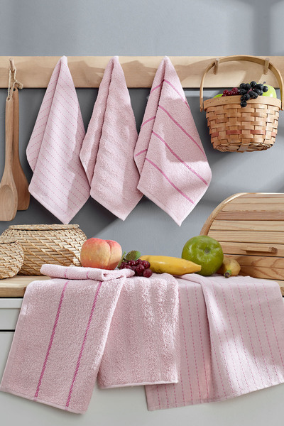 Elart Sophia Kitchen Towel 6 Pieces (45X30 cm) Powder