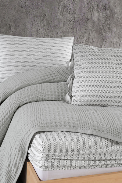Elart Silvia Pike Set Double (220X240 cm) Gray