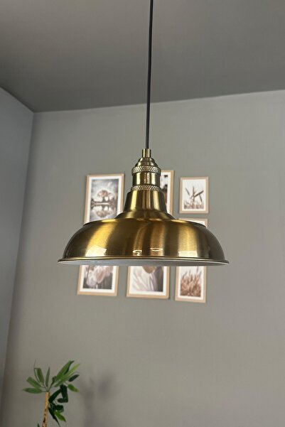 Bamyum Veluna Eskitme Renk Tekli Lale Başlık Avize Retro Sarkıt Ofis Showroom Salon Mutfak Avizeleri