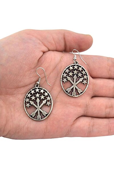 anahtarlıksepeti Circassian Flag Adige Earrings