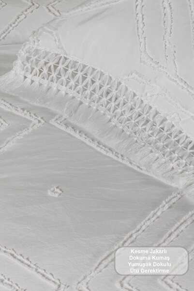 Elart Clara Yatak Örtüsü Seti (220x240 cm) Krem