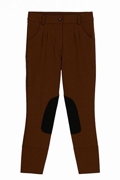 PEUR RIDER SHOP Pantaloni de călărie maro pentru bărbați - Detaliați din piele