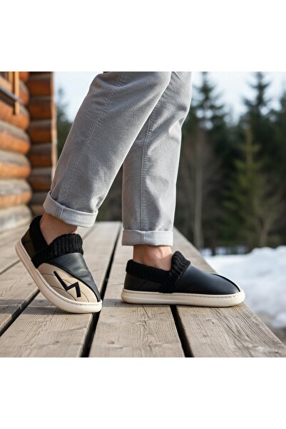 OEM Men's fur slippers, for indoors or short trips outside, D327