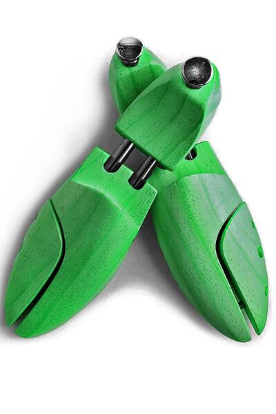 hapshoe قالب أحذية خشبي أخضر فاخر