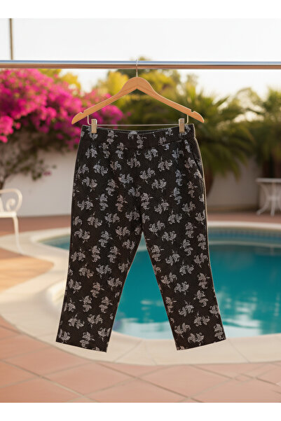 Altınay Luxury Pocketed Viscose Women's Capri & Bermuda K10