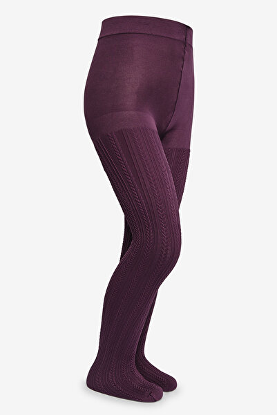 Penti Красив плетен лилав чорапогащник