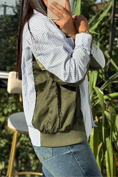 Suziş ПАРАШУТНА ТКАНИНА ЗМІШАНА СТРІЧКА СОРОЧКА KL3091