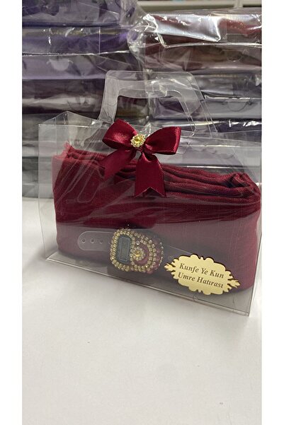 Azra 10'lu Paket Kadın Umre, Hac Hediyelik Seti, Tülbent, İnci Tesbih, Taşlı ...