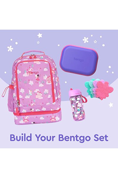 Bentgo Kids Chill Leak Proof Lunch Box Included Reusable Ice Pack Keeps Food Cold; 4-Compartment Ben