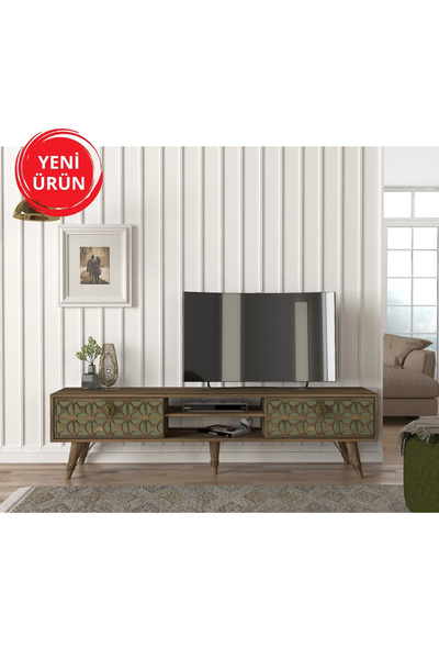 Dekorister Exclusive Valente Tv Sehpası Ceviz Garden