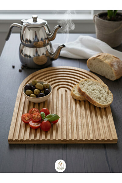 Bamboo Presentation, Decorative Rainbow Presentation and Cutting Board 20cm*25cm