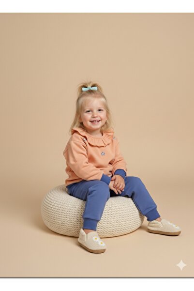 Moonstar Girl's Ruffle Yala Embroidered Button Closure Seasonal Suit