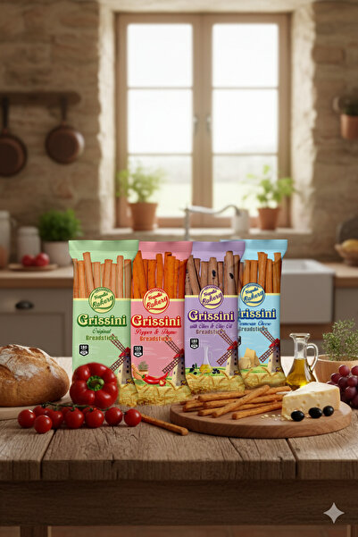 Frapella Zeytinli Ve Zeytinyağlı Grissini 70 Gr. X 12 Paket