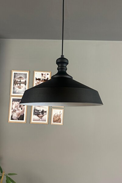 Bamyum Lema Tekli Avize Siyah Tokmak Başlık Başlık Sarkıt Lamba Restoran Cafe...