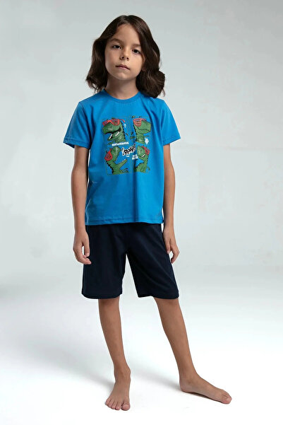 Rolypoly Erkek Çocuk Mavi Bermuda Takım