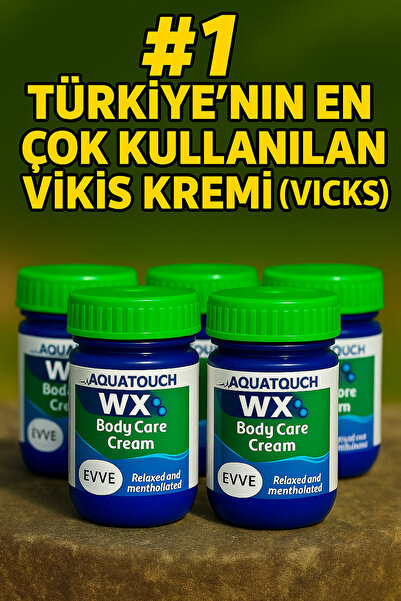 evve 5 Adet Doğal Nane ve Okaliptüs Yağlı | Etkili Vikis Kremi Viks 38g Vikis...