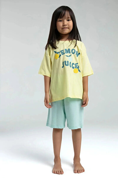 Rolypoly Girl's bermuda set - light yellow