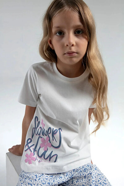 Rolypoly Girl's capri set - white