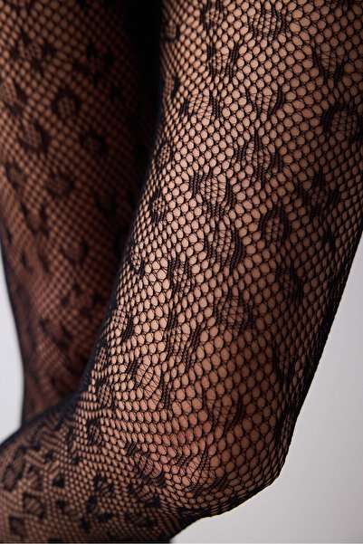 Penti Leopard Fishnet Pantyhose