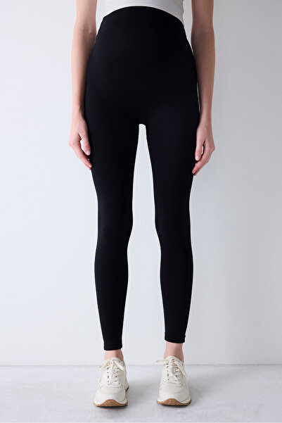 Penti Nahtlose schwarze Umstandsleggings