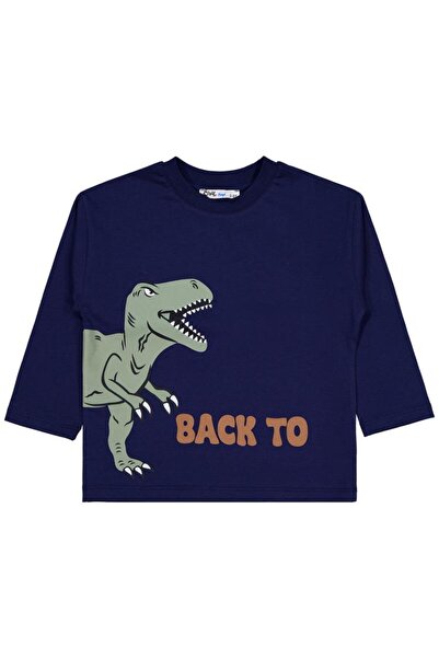 Civil Boys Back to Printed 2-5 Years Old Sweatshirt - Navy Blue 4-5 Years Old