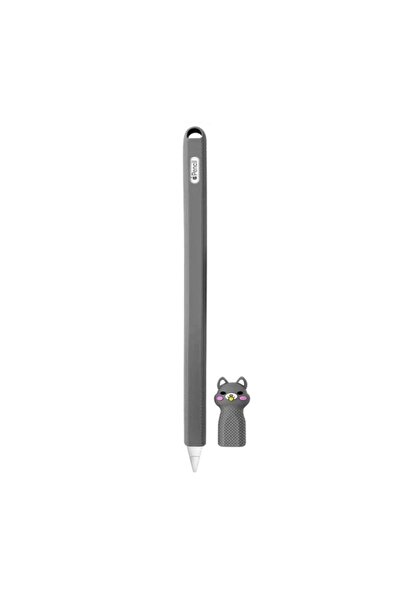 Mi7a Apple Pencil 2. Nesil Uyumlu Koruyucu Silikon Kılıf Kaydırmaz Sevimli Ke...