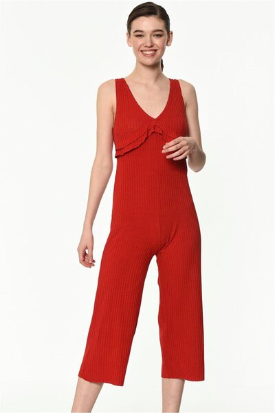 Dewberry Women's Red Jumpsuit -1160001Z6478