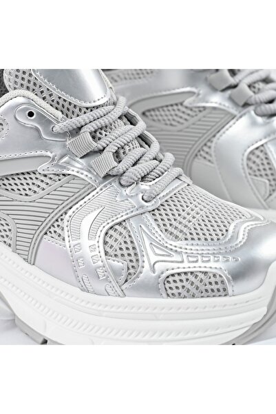 Tmall Pantofi sport pentru femei, cu inserții de plasă, D1387, gri