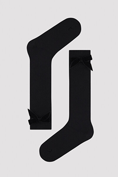 Penti Dívčí kalhotové ponožky s černou stuhou