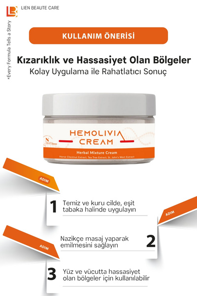 hemolivia Tahriş Kızarıklık Onarıcı Besleyici Bitkisel Hassas Cilt Bakım Kremi