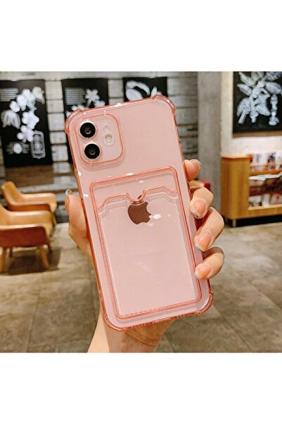 Mi7a Şeffaf Kartlıklı Kamera Korumalı Kılıf Iphone 11 Uyumlu