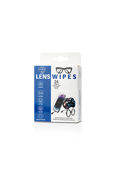 Enjoy Eyeglass Lens and Cell Phone Screen Cleaning Wipes, 24 Count, Pre-Moist...