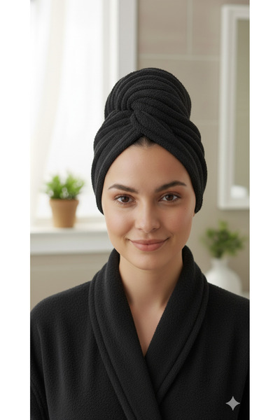 Embays منشفة شعر مطاطية بأزرار، قبعة شعر، منشفة للعناية بالوجه، قبعة تجفيف الشعر