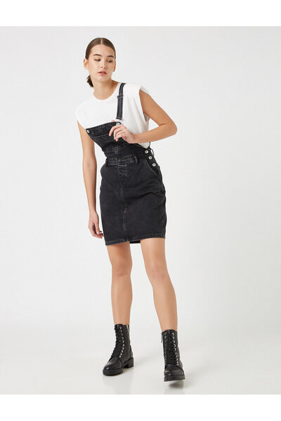 Koton Baumwoll-Jeanskleid