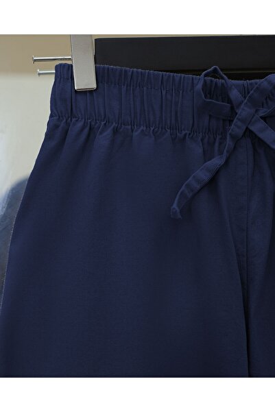 Modamorfo Csipke részletekkel, bő szárú, gumírozott derekú vászonnadrág -K.Laci